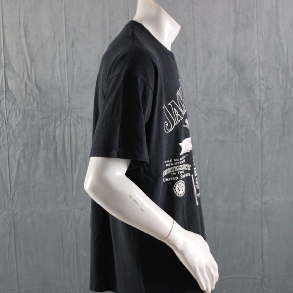 Vintage Graphic T-shir - Jack Daniel's Bottle Logo Novel Teez 1988- Men's Large - Picture 7 of 9